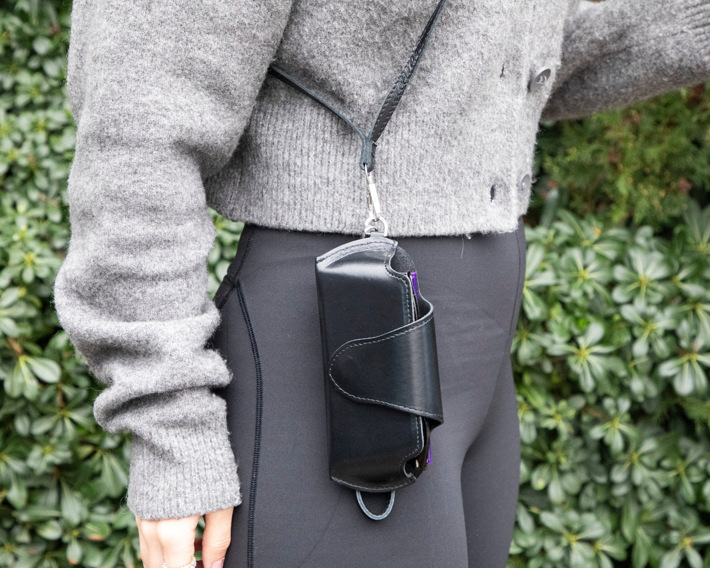 Riviera Leather Glasses Case with Strap