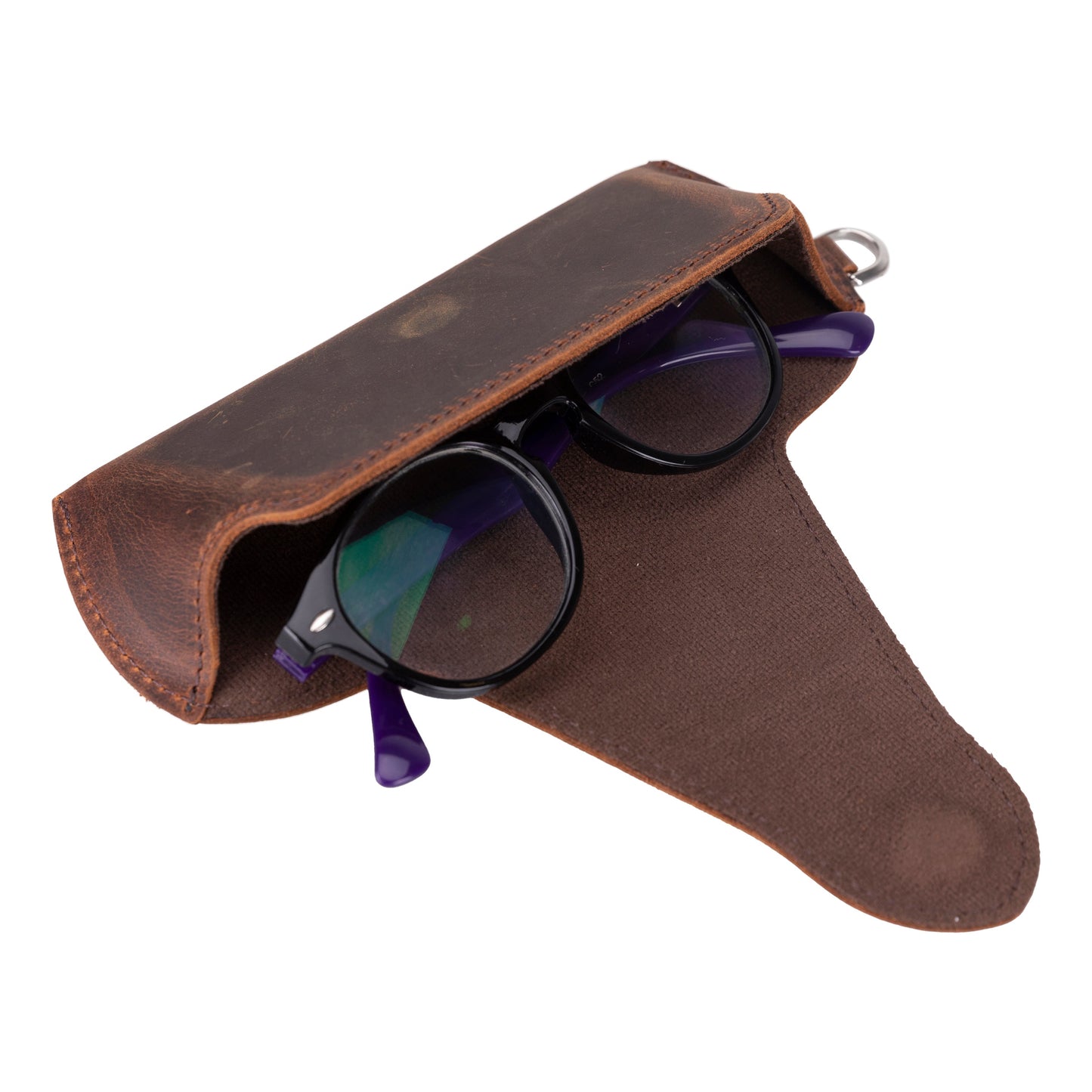 Riviera Leather Glasses Case with Strap