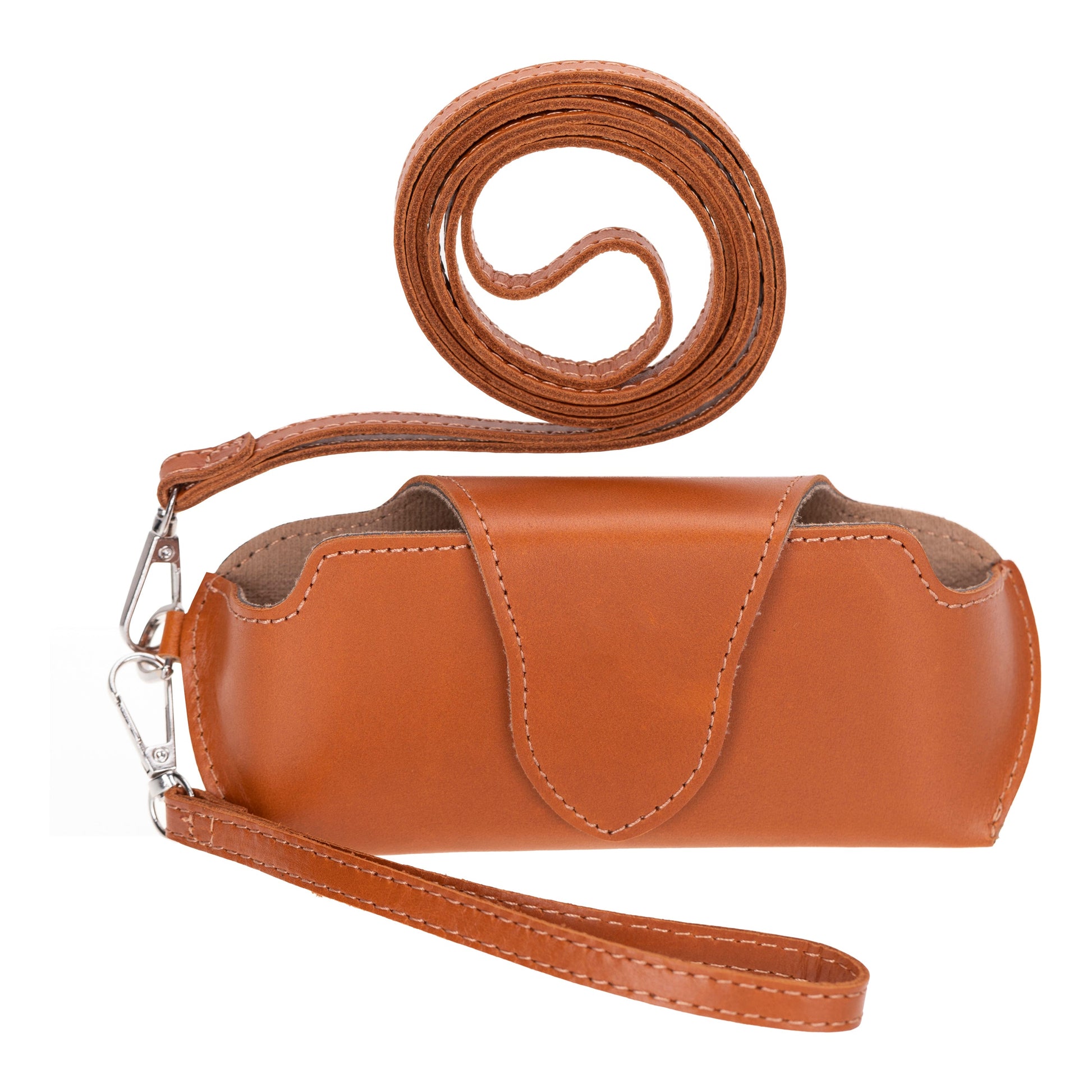 Riviera Leather Glasses Case with Strap