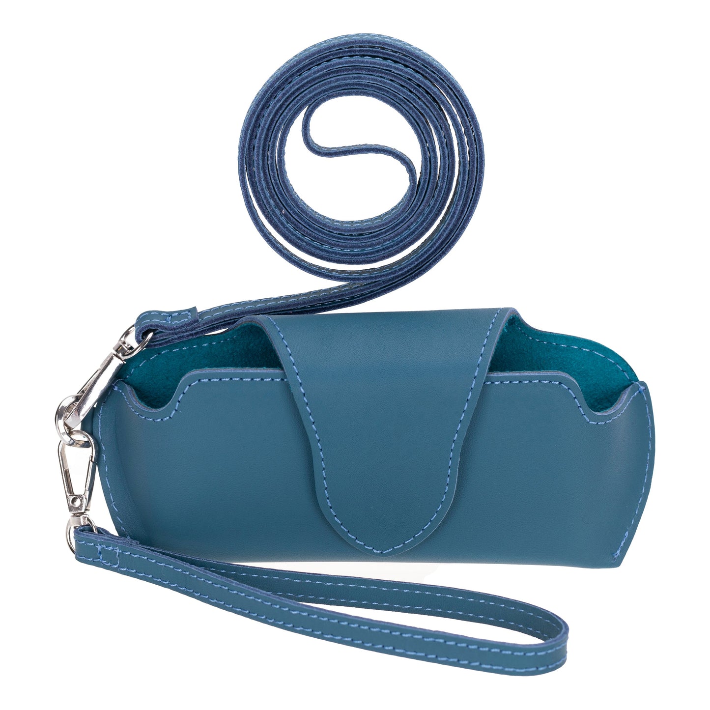 Riviera Leather Glasses Case with Strap