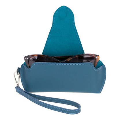 Riviera Leather Glasses Case with Strap
