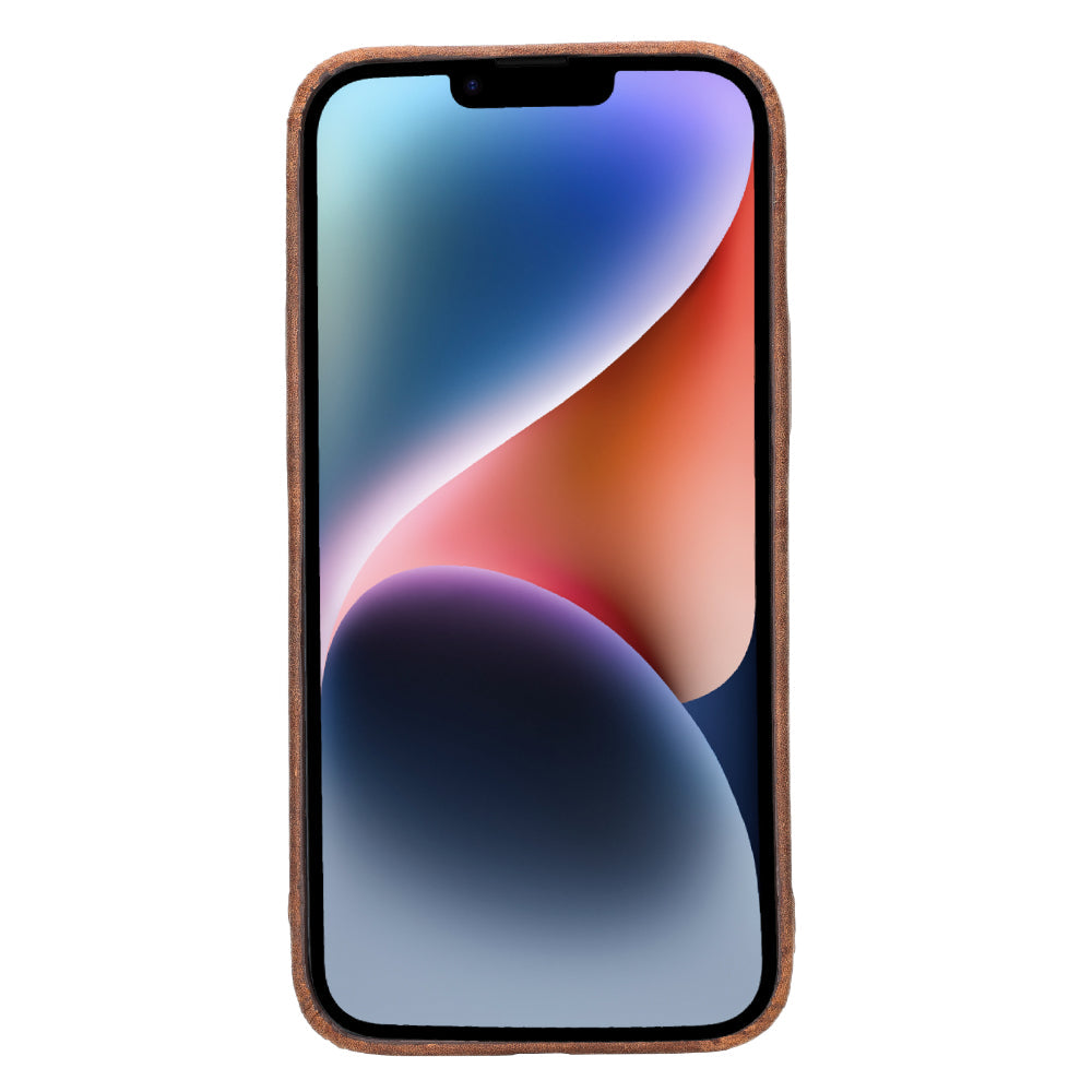 Rock Cover iPhone 15 Leather Slim Case