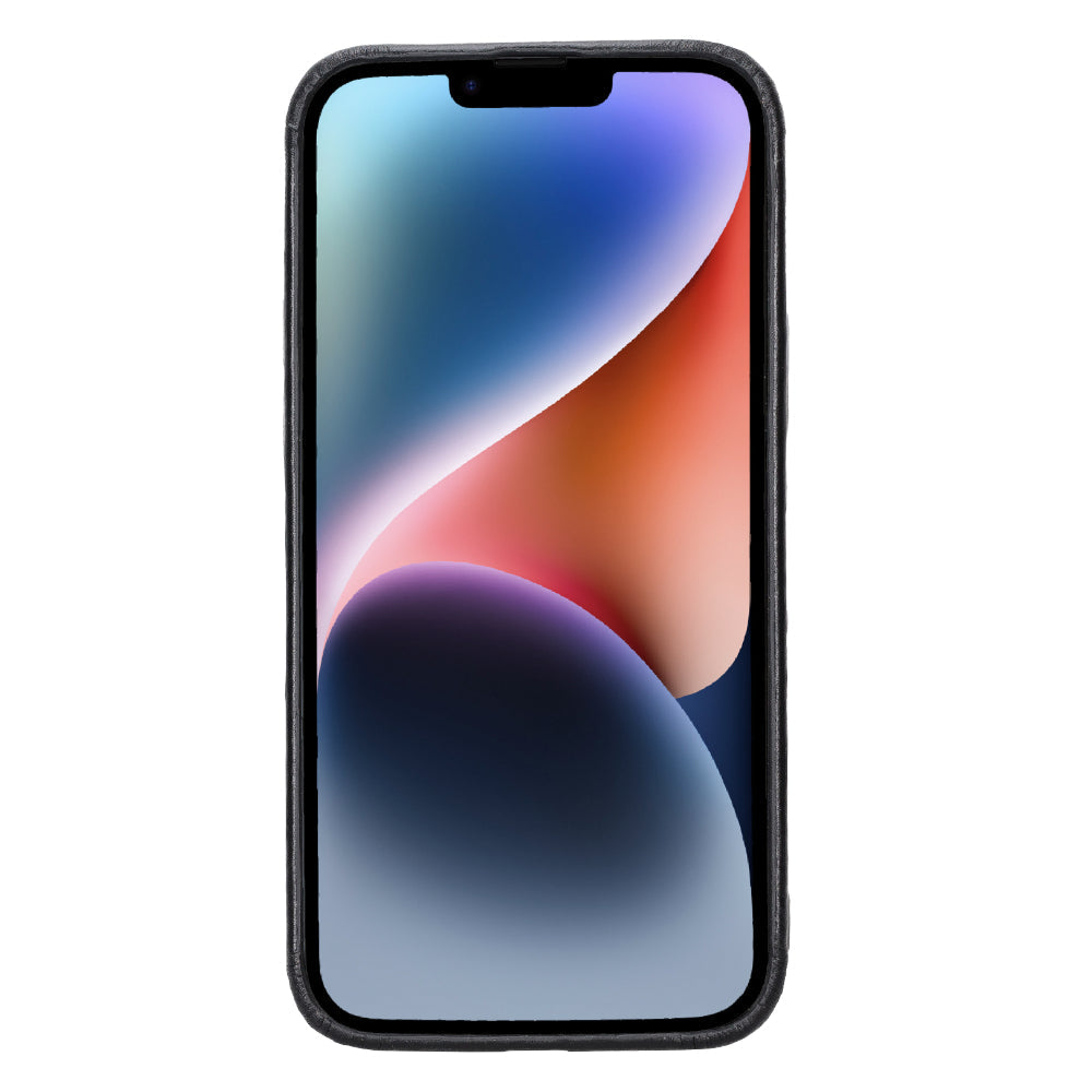 Rock Cover iPhone 15 Leather Slim Case