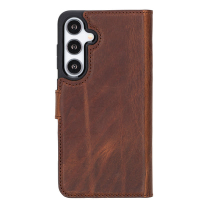 Samsung Galaxy S24 Leather Detachable Wallet Case