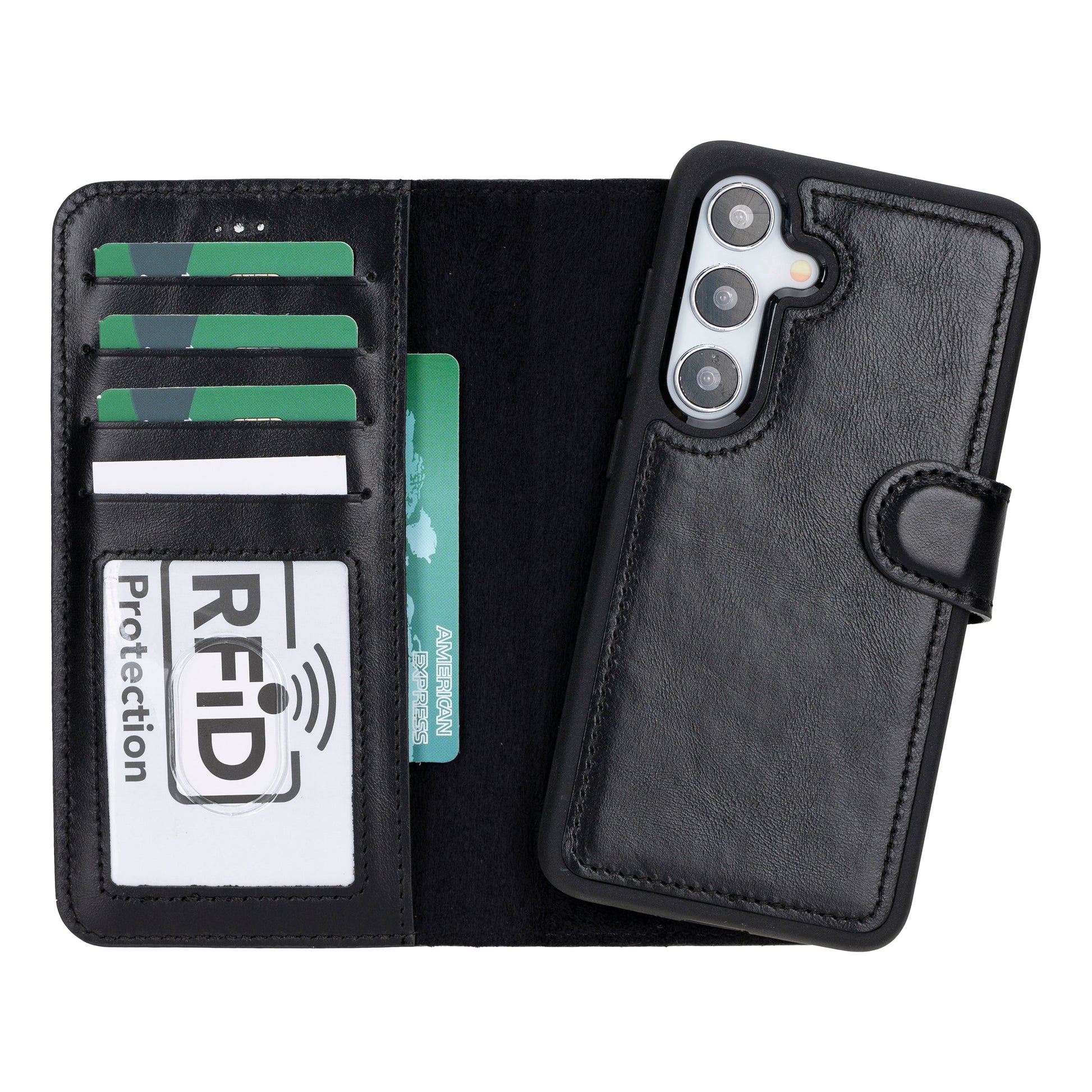 Samsung Galaxy S24 Leather Detachable Wallet Case
