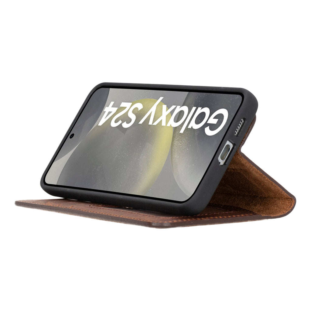 Samsung Galaxy S24 Plus Leather Detachable Wallet Case