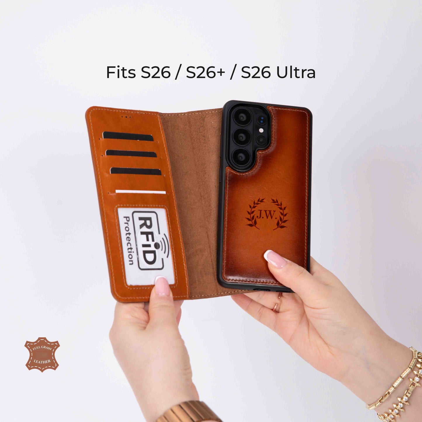 Samsung Galaxy S26 Plus Detachable Leather Wallet Case