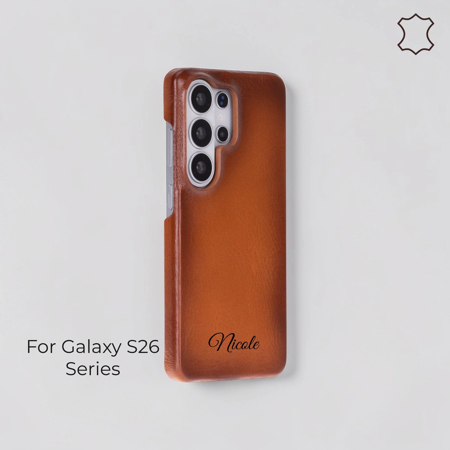 Samsung Galaxy S26 Ultra Genuine Leather Case - Ultra-Slim Magnetic