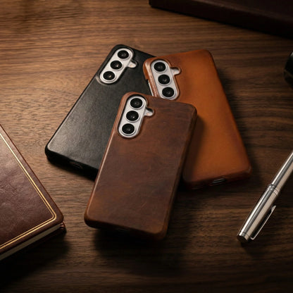 Samsung Galaxy S26 Ultra Genuine Leather Case - Ultra-Slim Magnetic