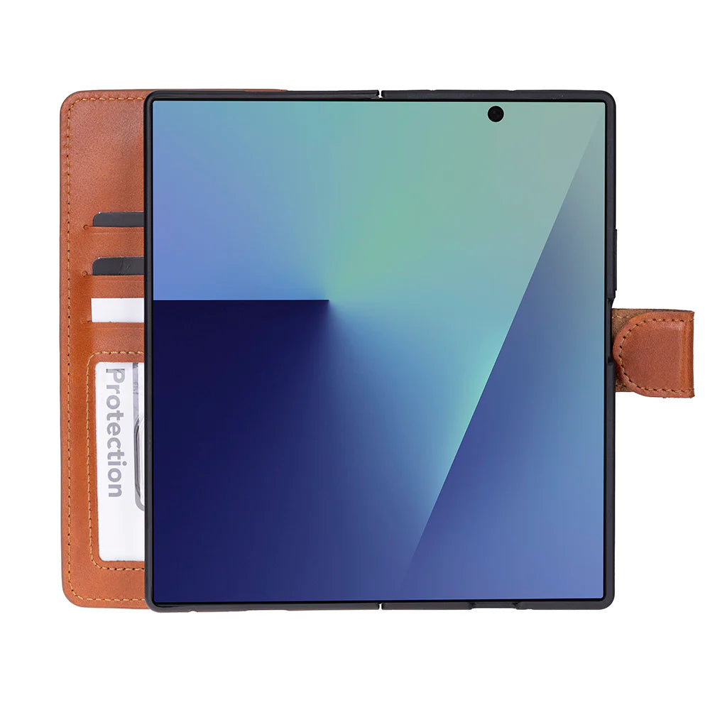 Samsung Galaxy Z Fold 7 Detachable Leather Wallet Case