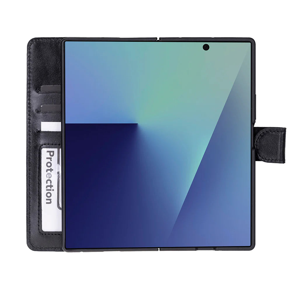 Samsung Galaxy Z Fold 7 Detachable Leather Wallet Case