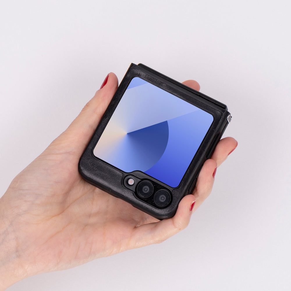 Samsung Z Flip 6 Leather Case