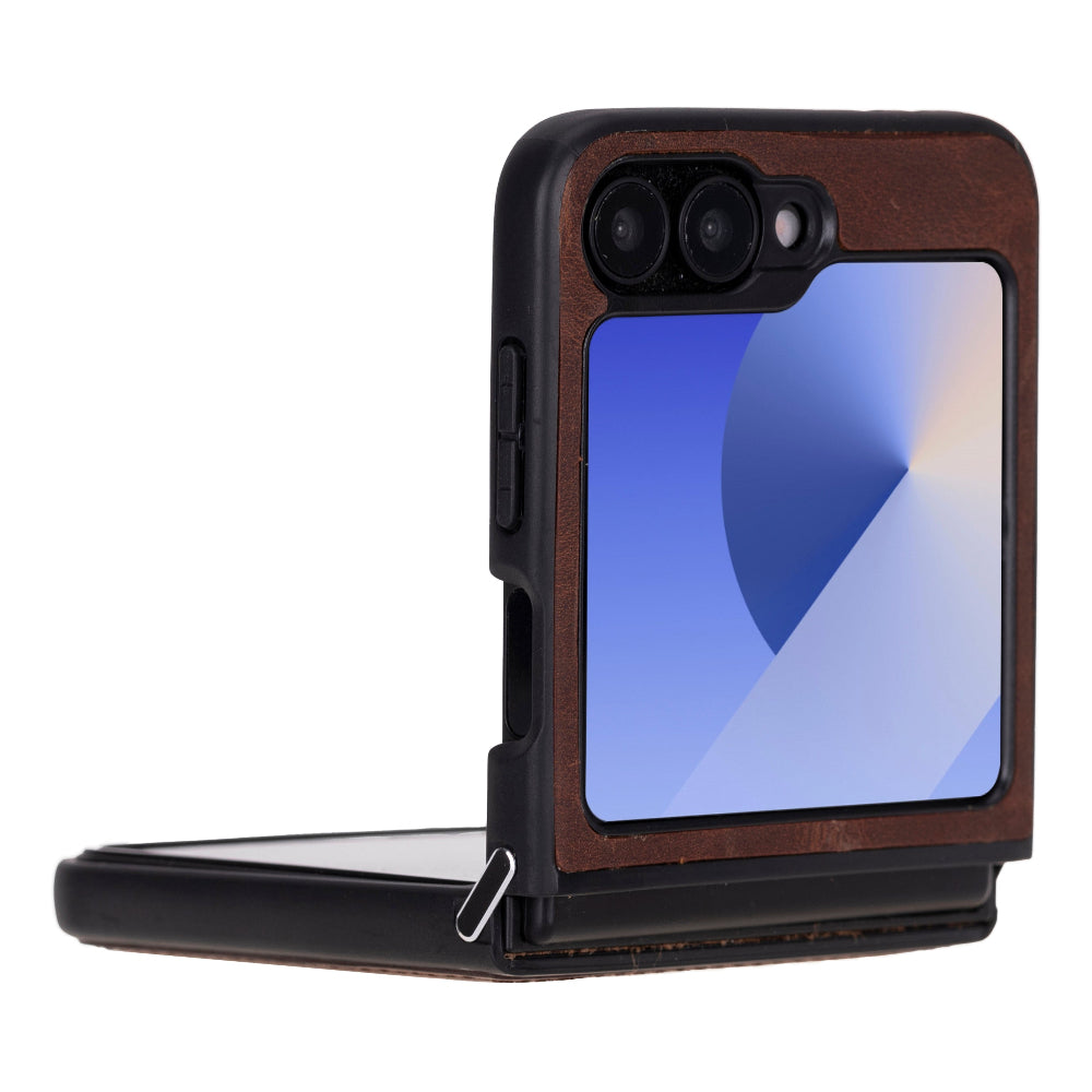 Samsung Z Flip 6 Leather Case