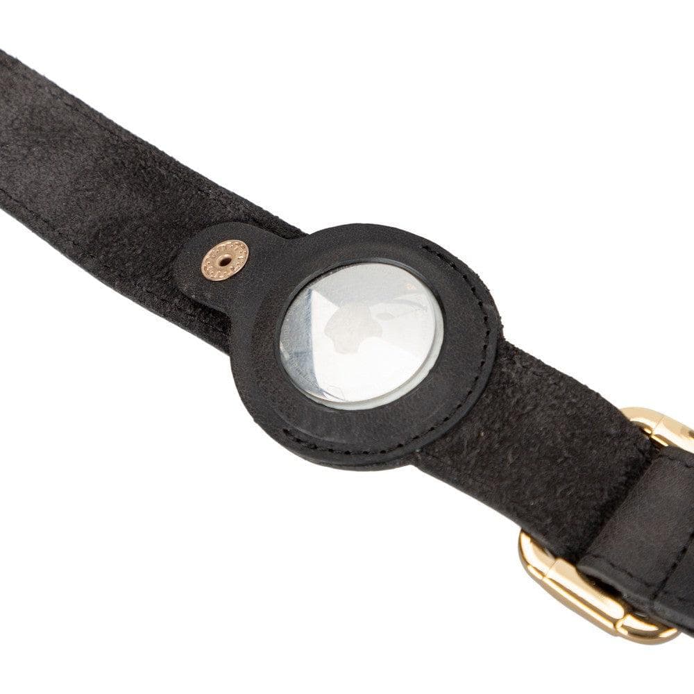 Scooby Leather Dog Collar With Air Tag Slot