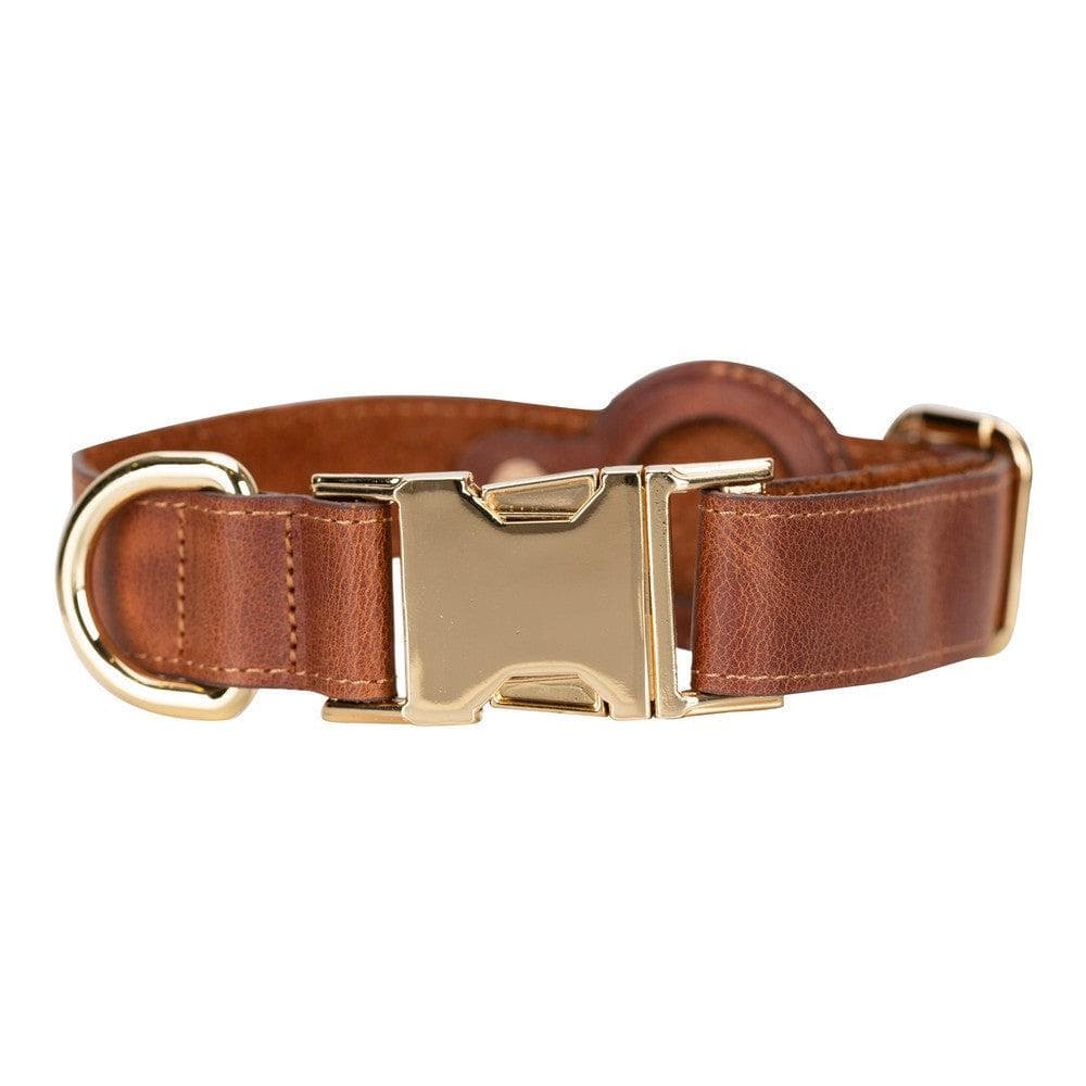 Scooby Leather Dog Collar With Air Tag Slot