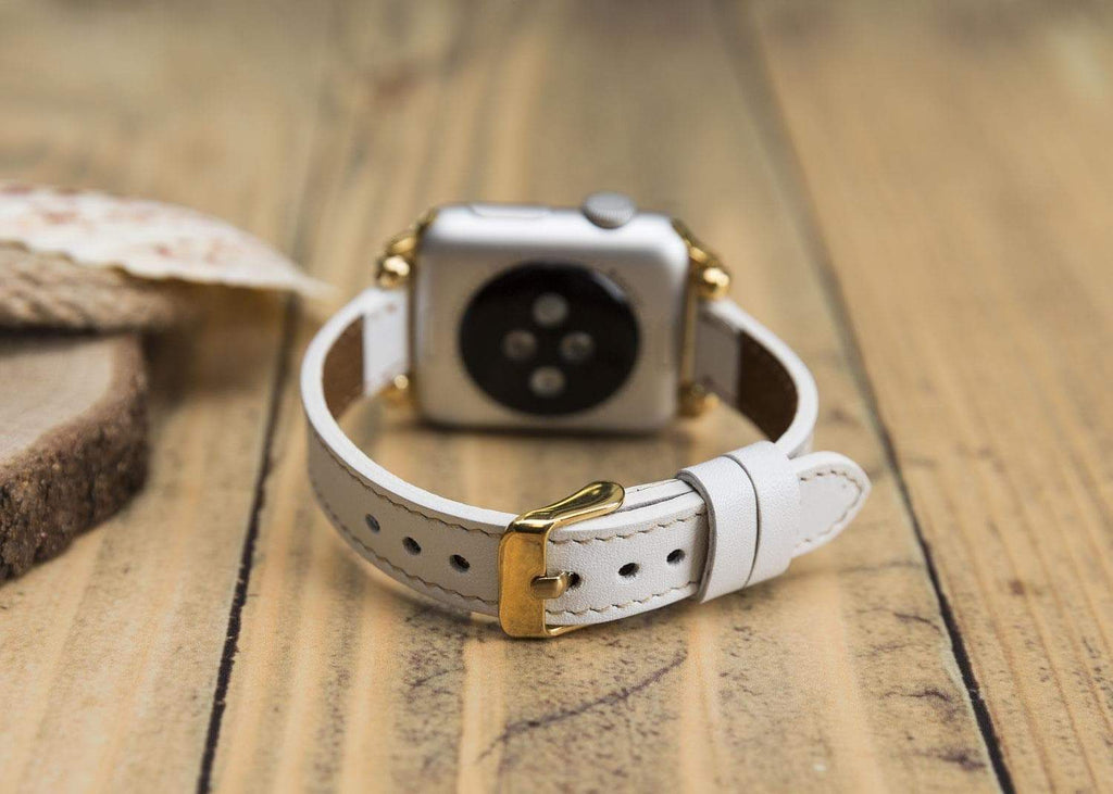 Leather Apple Watch Bands - Ferro Seamy Style 
