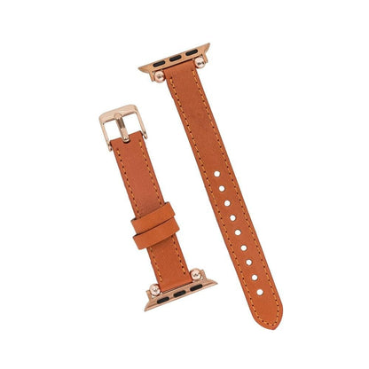 Leather Apple Watch Bands - Ferro Seamy Style 