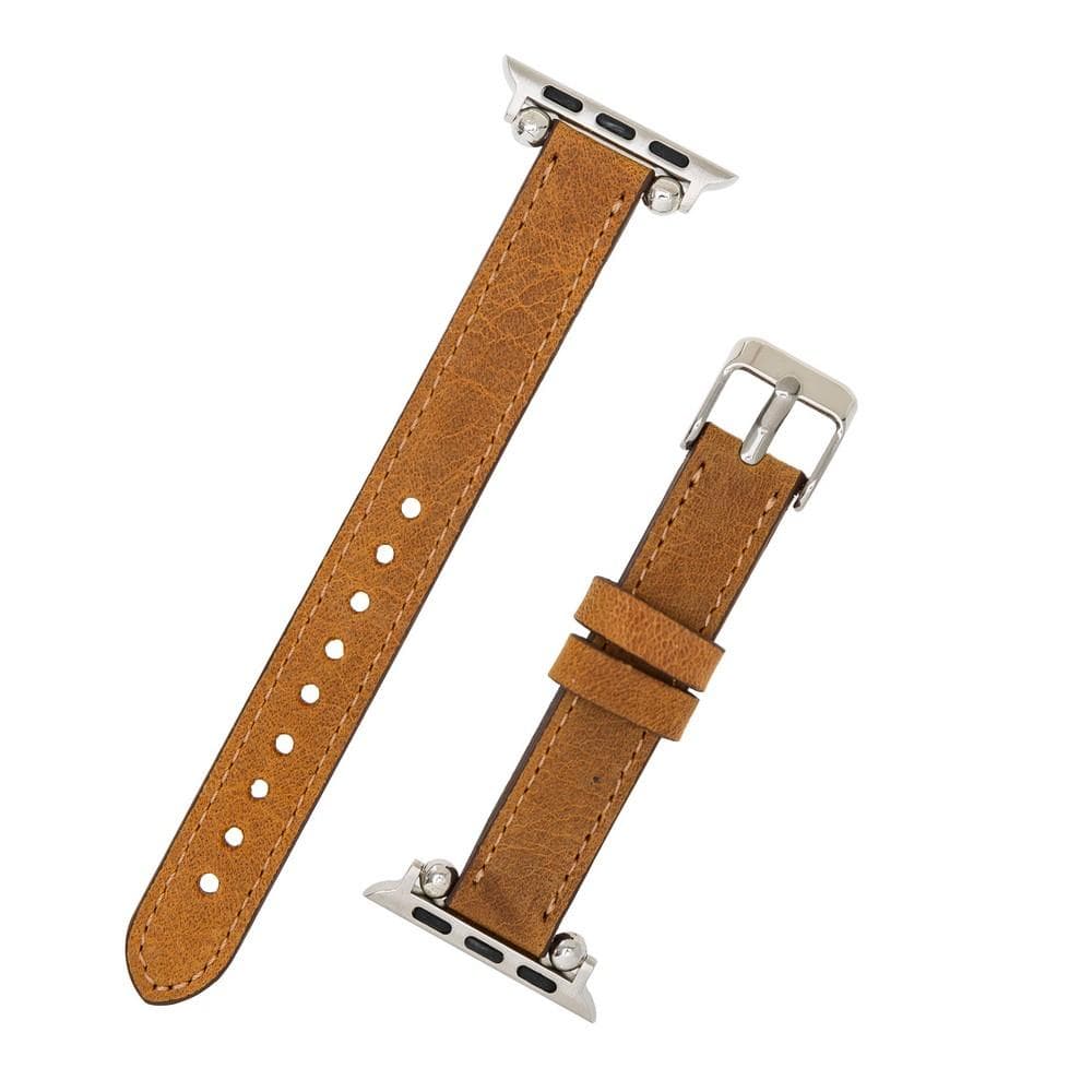 Leather Apple Watch Bands - Ferro Seamy Style 