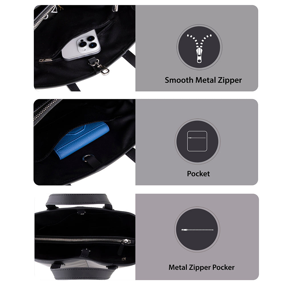 Seraya Genuine Leather Tote Bag