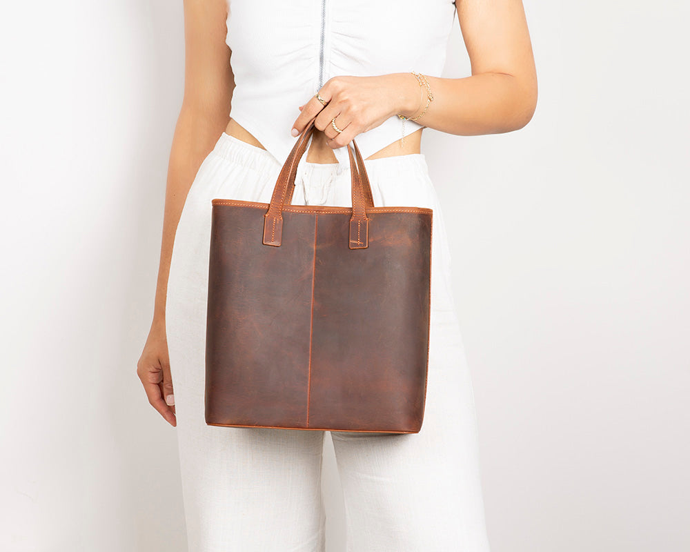 Seraya Genuine Leather Tote Bag
