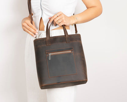 Seraya Genuine Leather Tote Bag