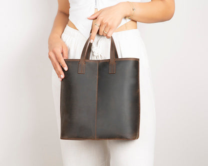 Seraya Genuine Leather Tote Bag