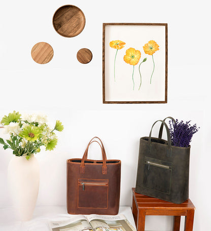 Seraya Genuine Leather Tote Bag