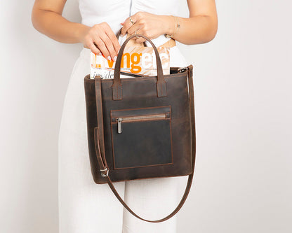 Seraya Genuine Leather Tote Bag