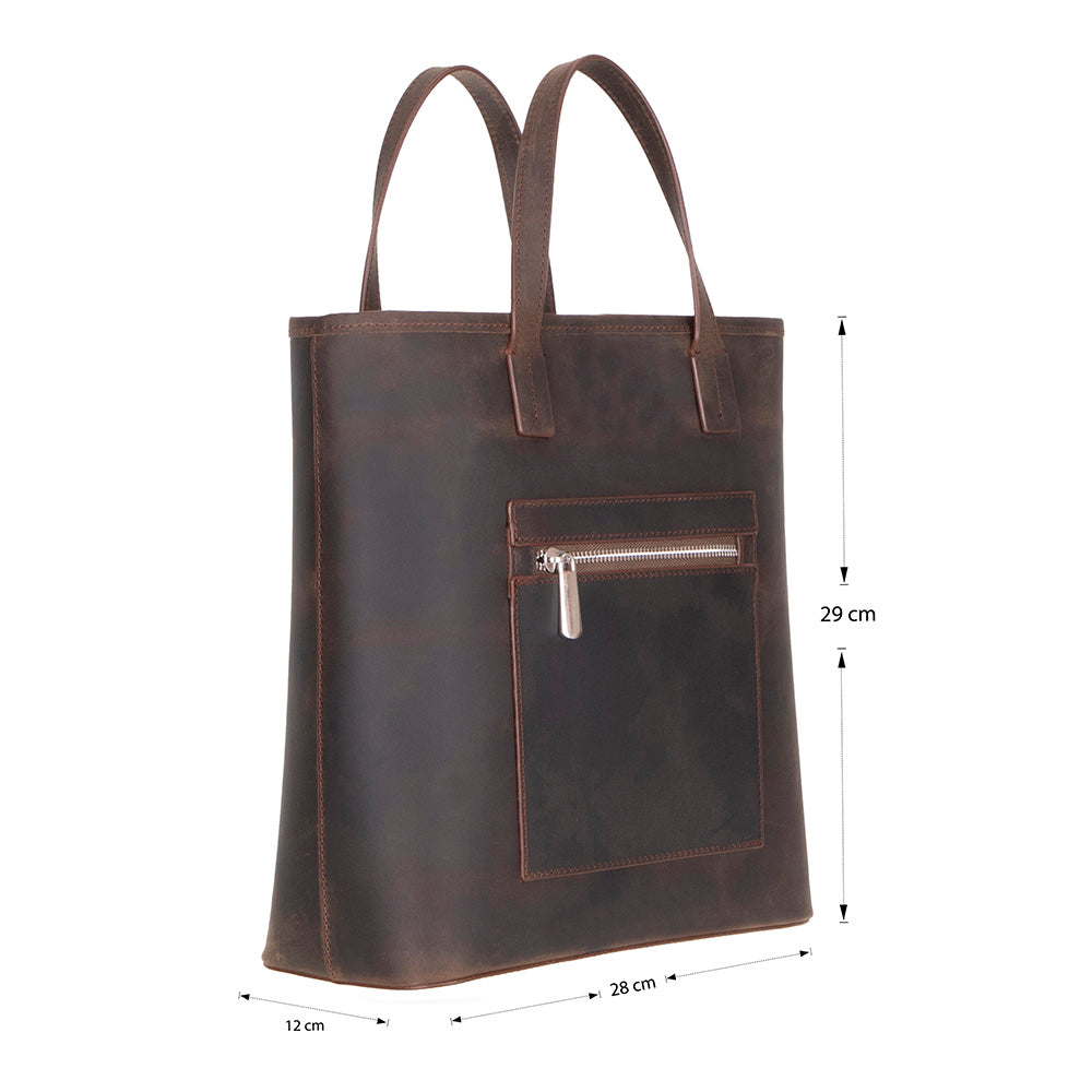 Seraya Genuine Leather Tote Bag