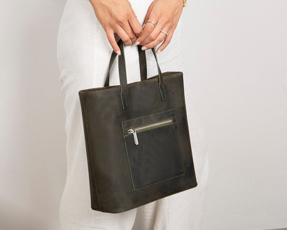 Seraya Genuine Leather Tote Bag