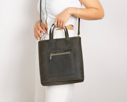 Seraya Genuine Leather Tote Bag