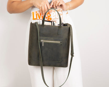 Seraya Genuine Leather Tote Bag