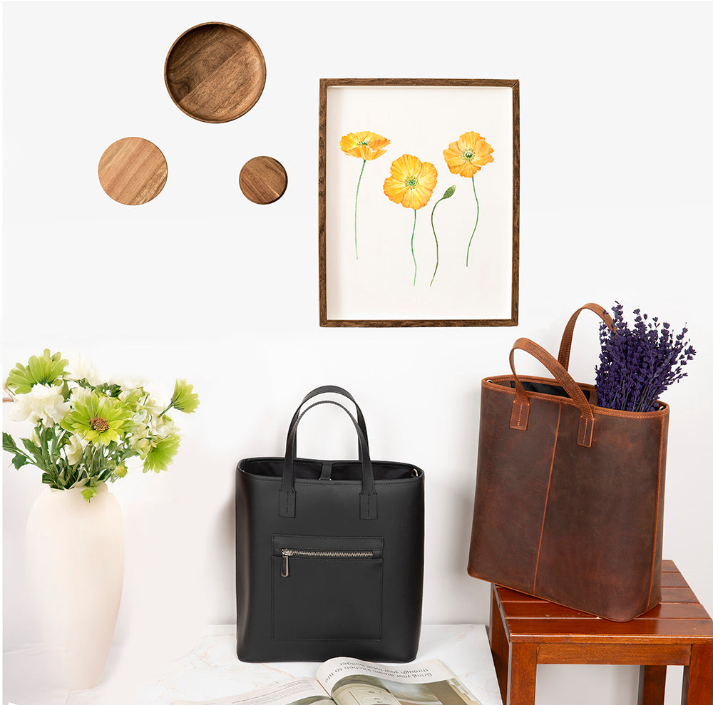 Seraya Genuine Leather Tote Bag