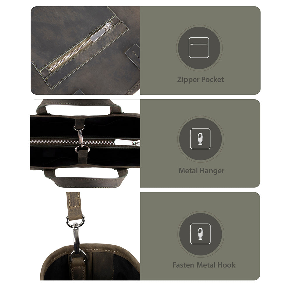 Seraya Genuine Leather Tote Bag