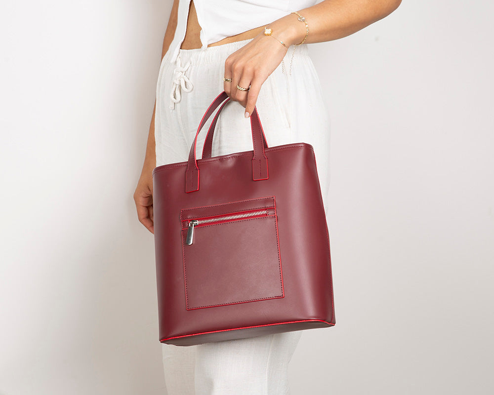 Seraya Genuine Leather Tote Bag