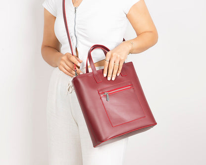 Seraya Genuine Leather Tote Bag