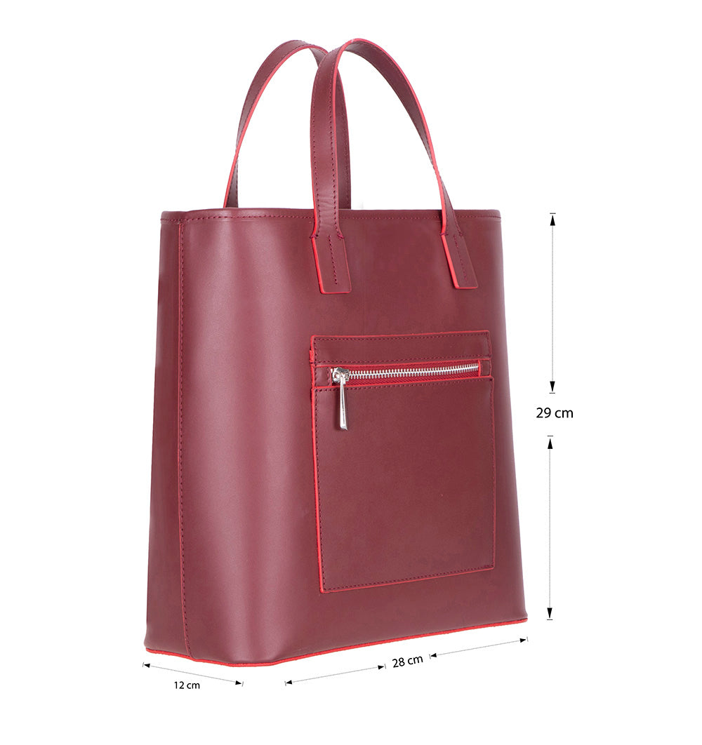 Seraya Genuine Leather Tote Bag
