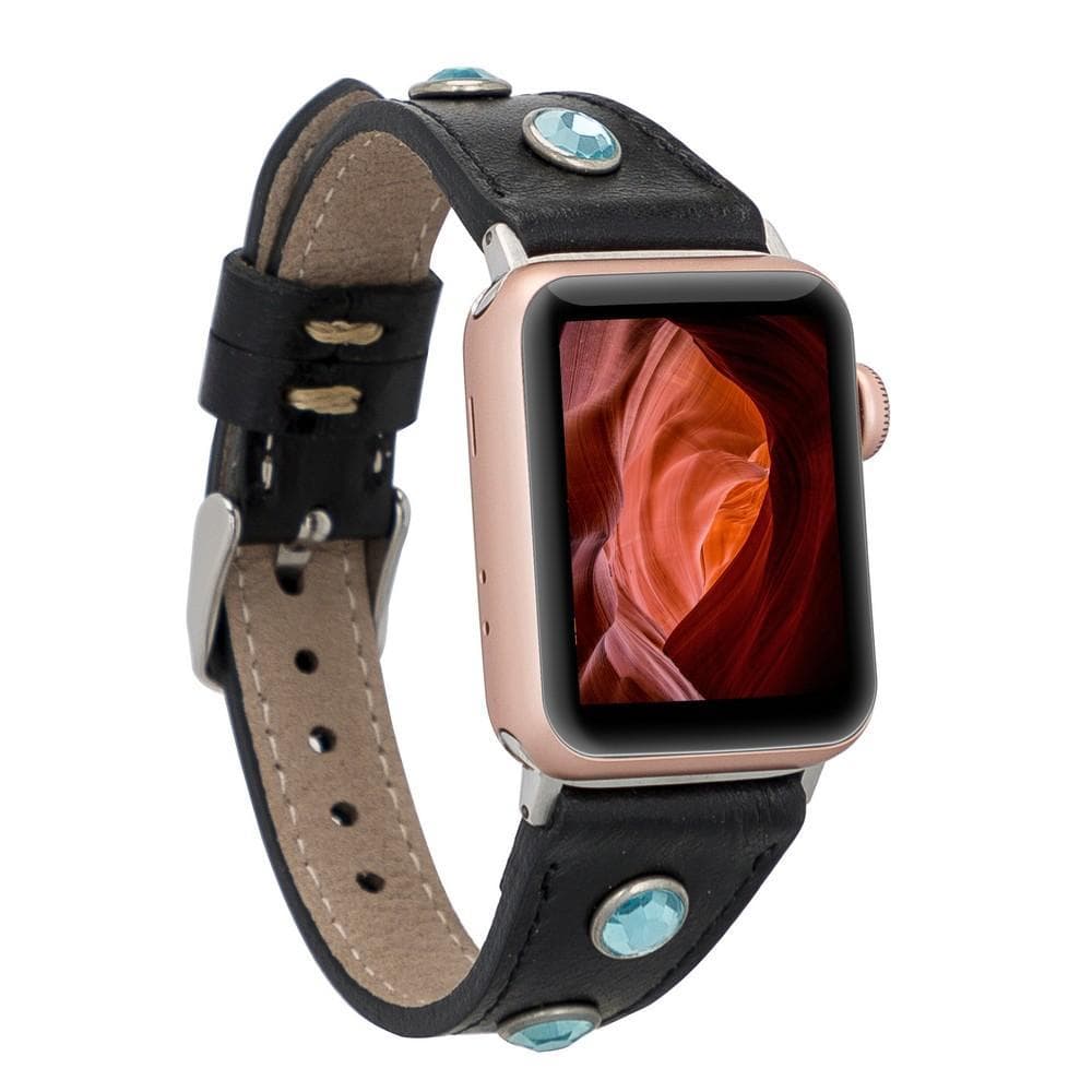 Leather Apple Watch Bands - Clasic Slim Style 