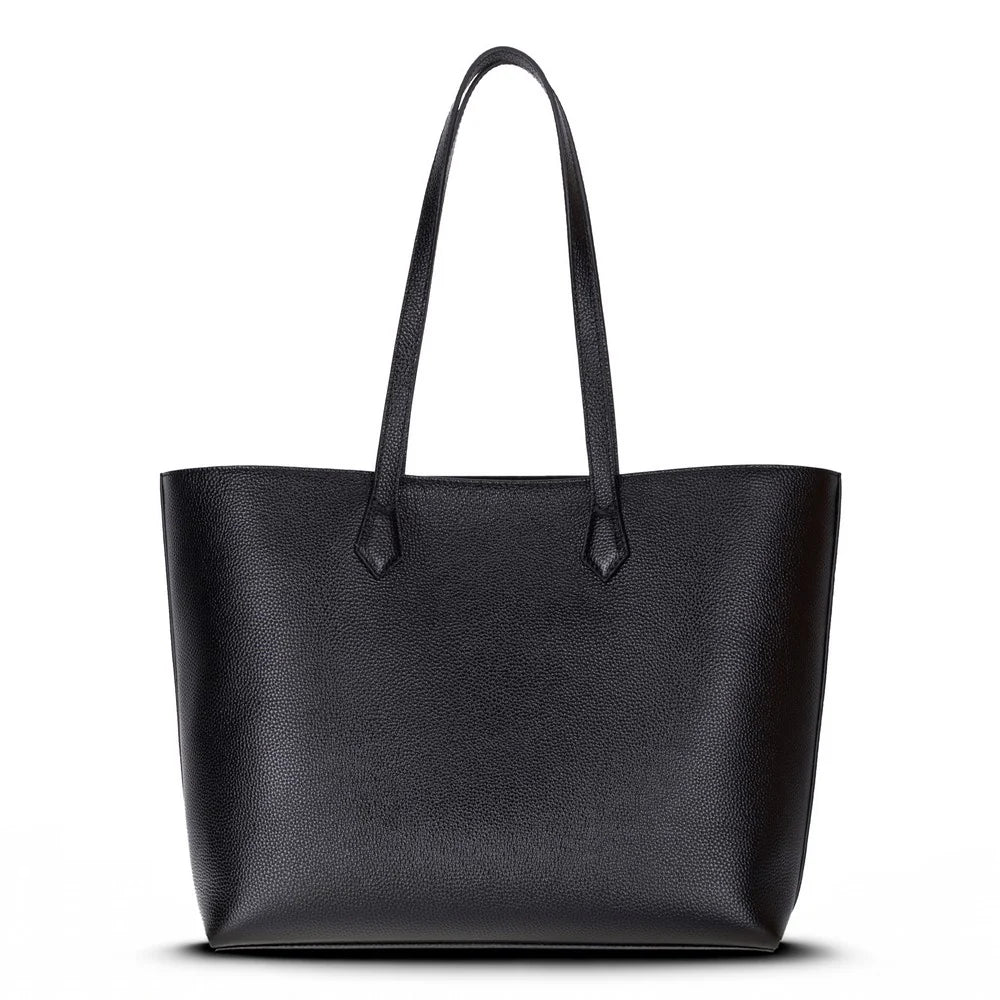 Solea Large Leather Shoulder Bag with Suede Lining