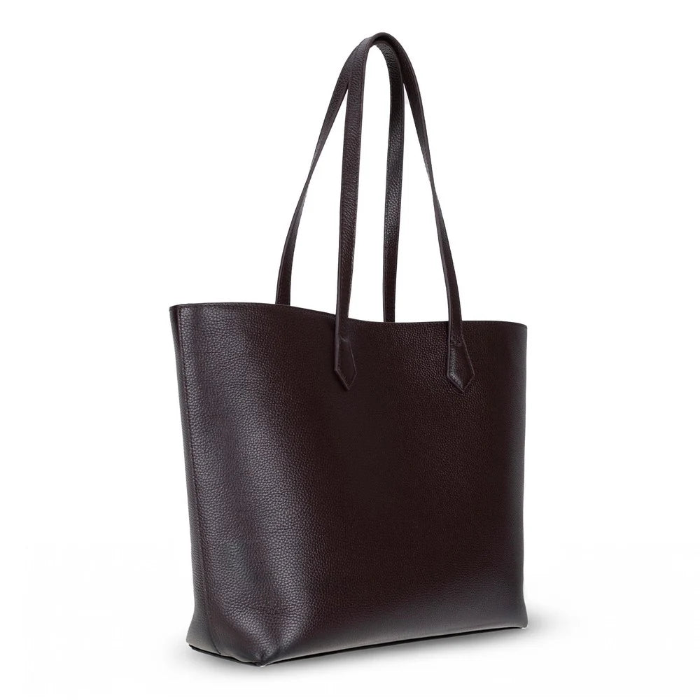 Solea Large Leather Shoulder Bag with Suede Lining