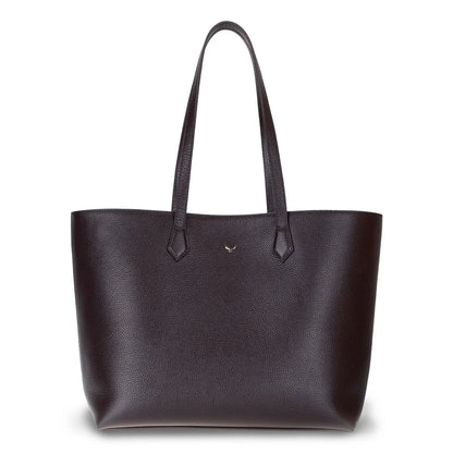 Solea Large Leather Shoulder Bag with Suede Lining