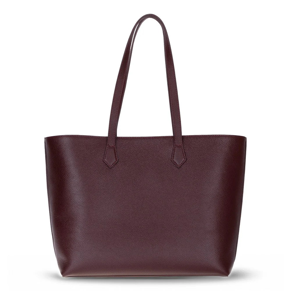 Solea Large Leather Shoulder Bag with Suede Lining