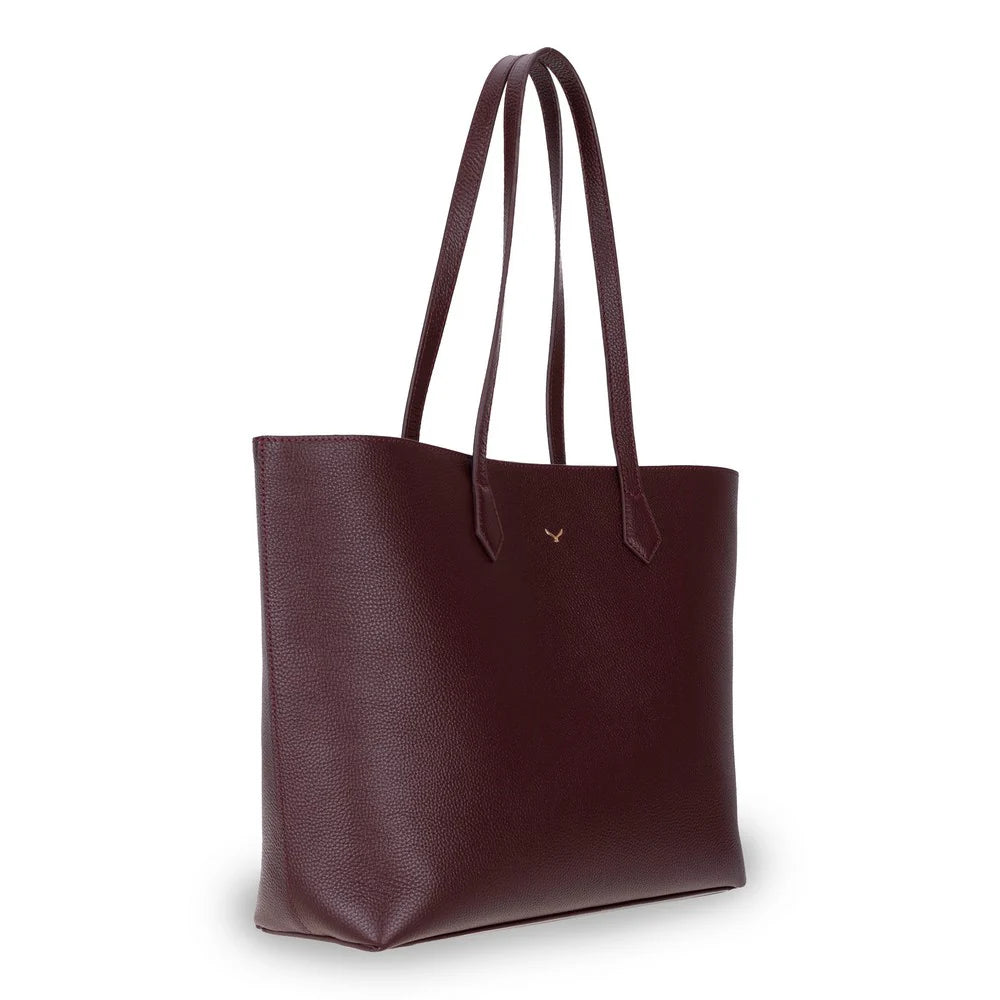 Solea Large Leather Shoulder Bag with Suede Lining