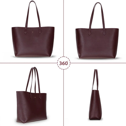 Solea Large Leather Shoulder Bag with Suede Lining