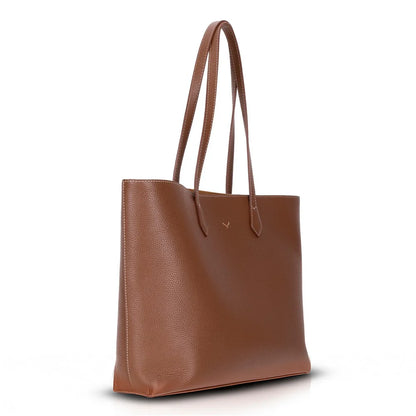 Solea Large Leather Shoulder Bag with Suede Lining