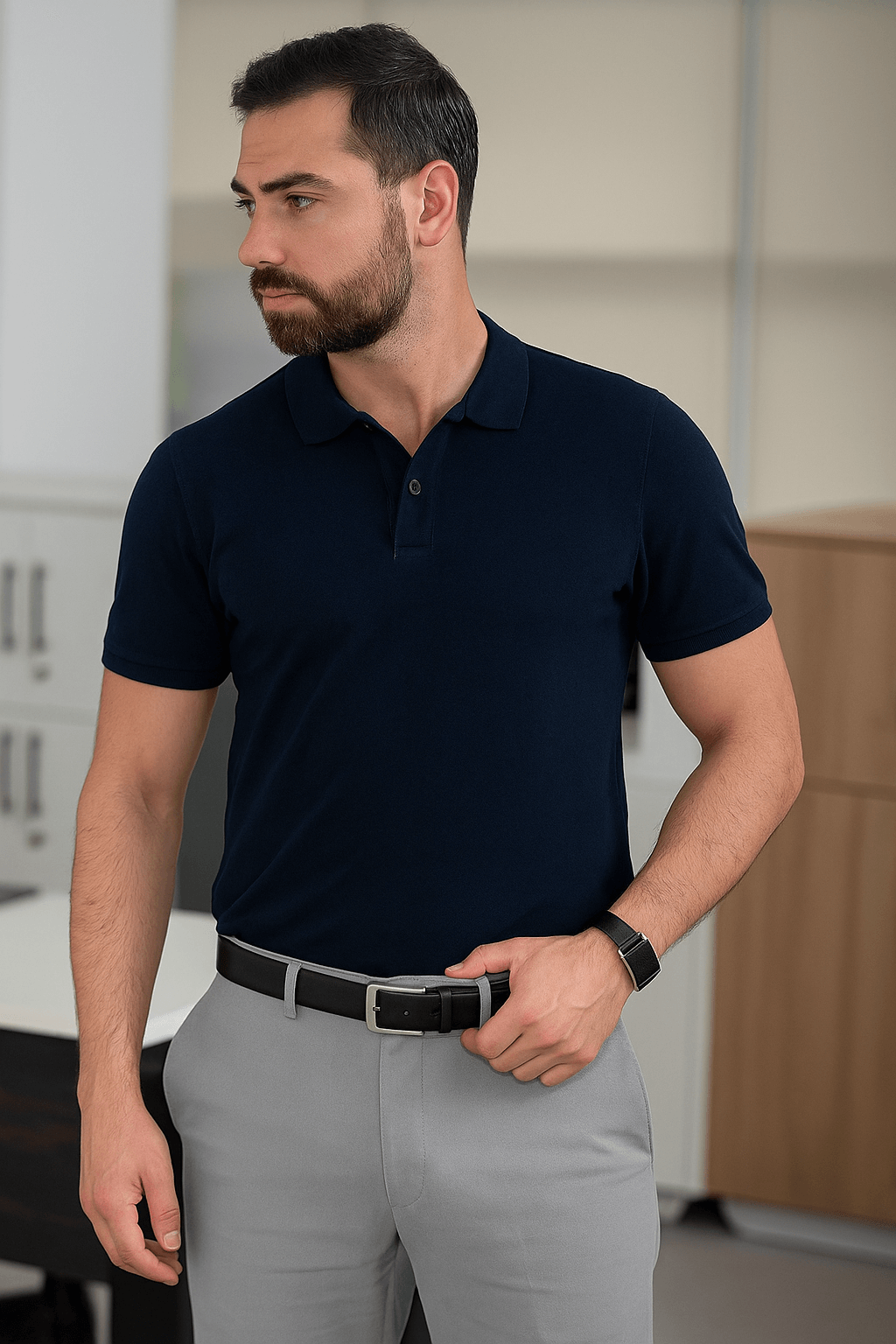 Sport Man Leather Men's Belt