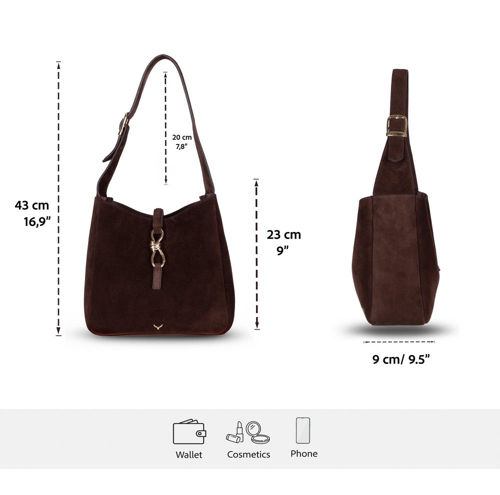Pebbled Leather Women's Shoulder Bag