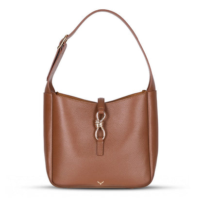 Pebbled Leather Women's Shoulder Bag