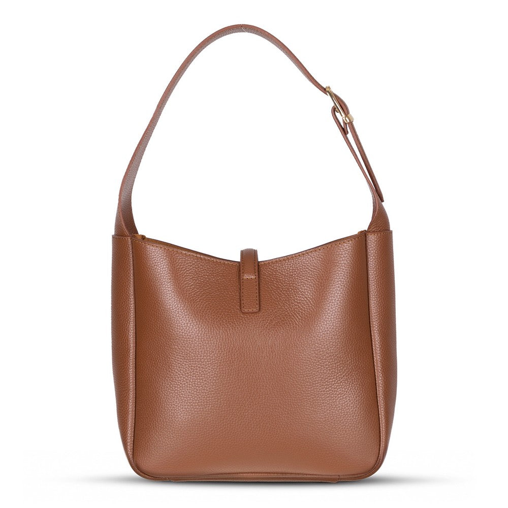 Pebbled Leather Women's Shoulder Bag