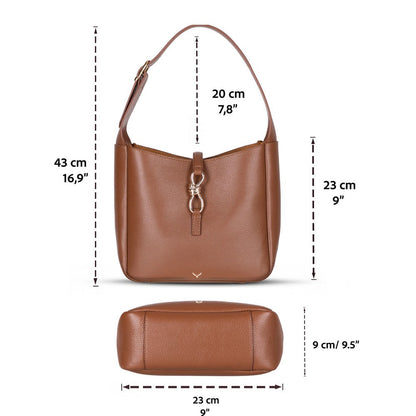 Pebbled Leather Women's Shoulder Bag